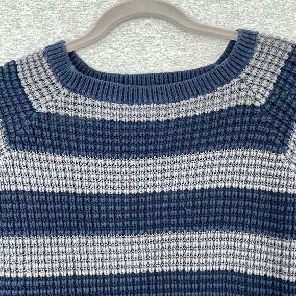 Natural Reflections Sweater Womens XXL 2XL Blue Striped Pullover Long Sleeve - Picture 4 of 7